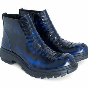 Fluevog Poalima Leather Ankle Boot With Zipper NEW